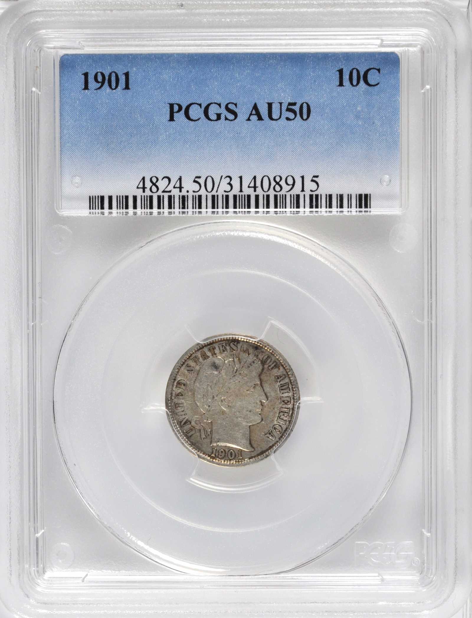 1901 10c VG8 thumbnail 8