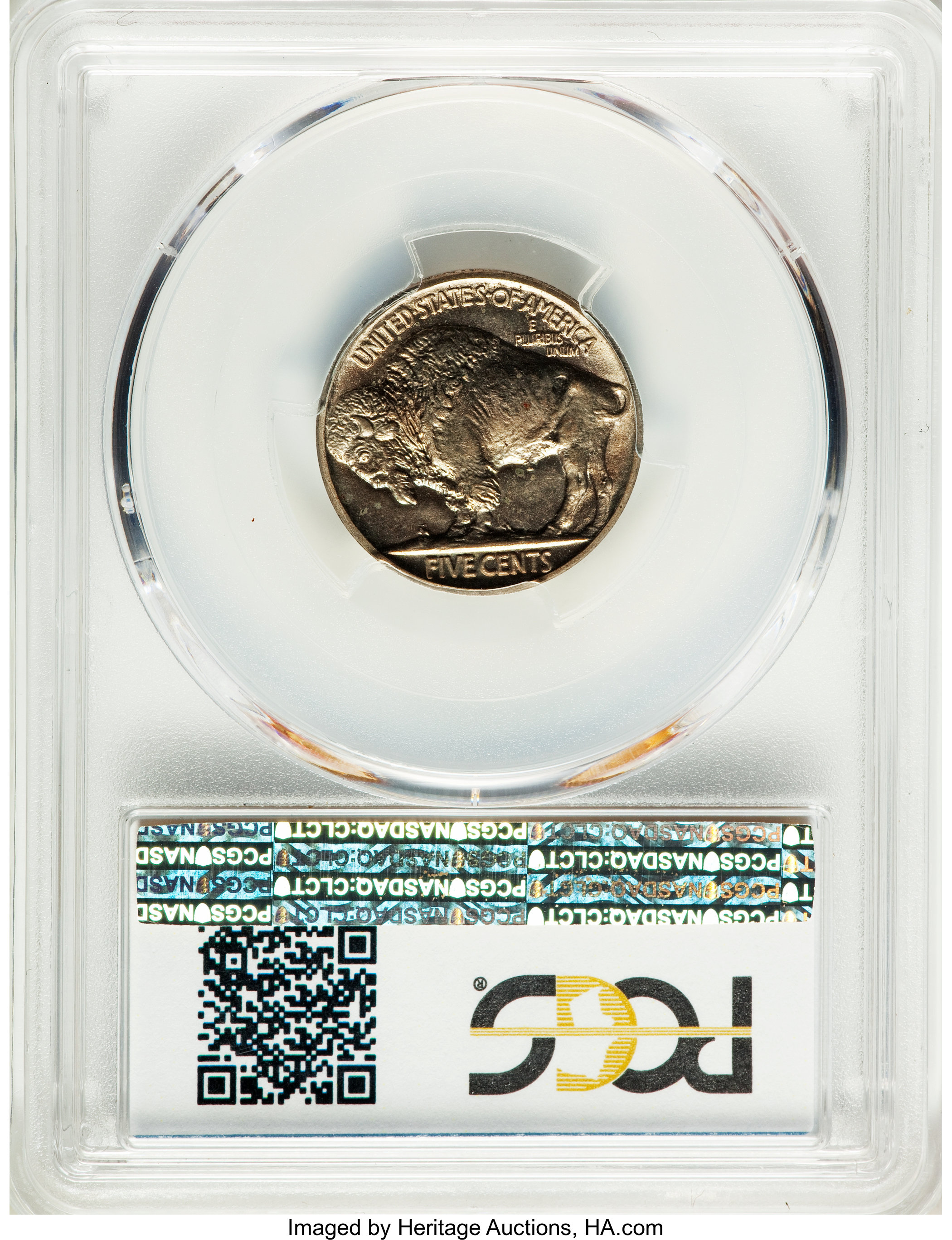 1913 5c Buffalo, Matte Finish, Type 2 PR60 thumbnail 2