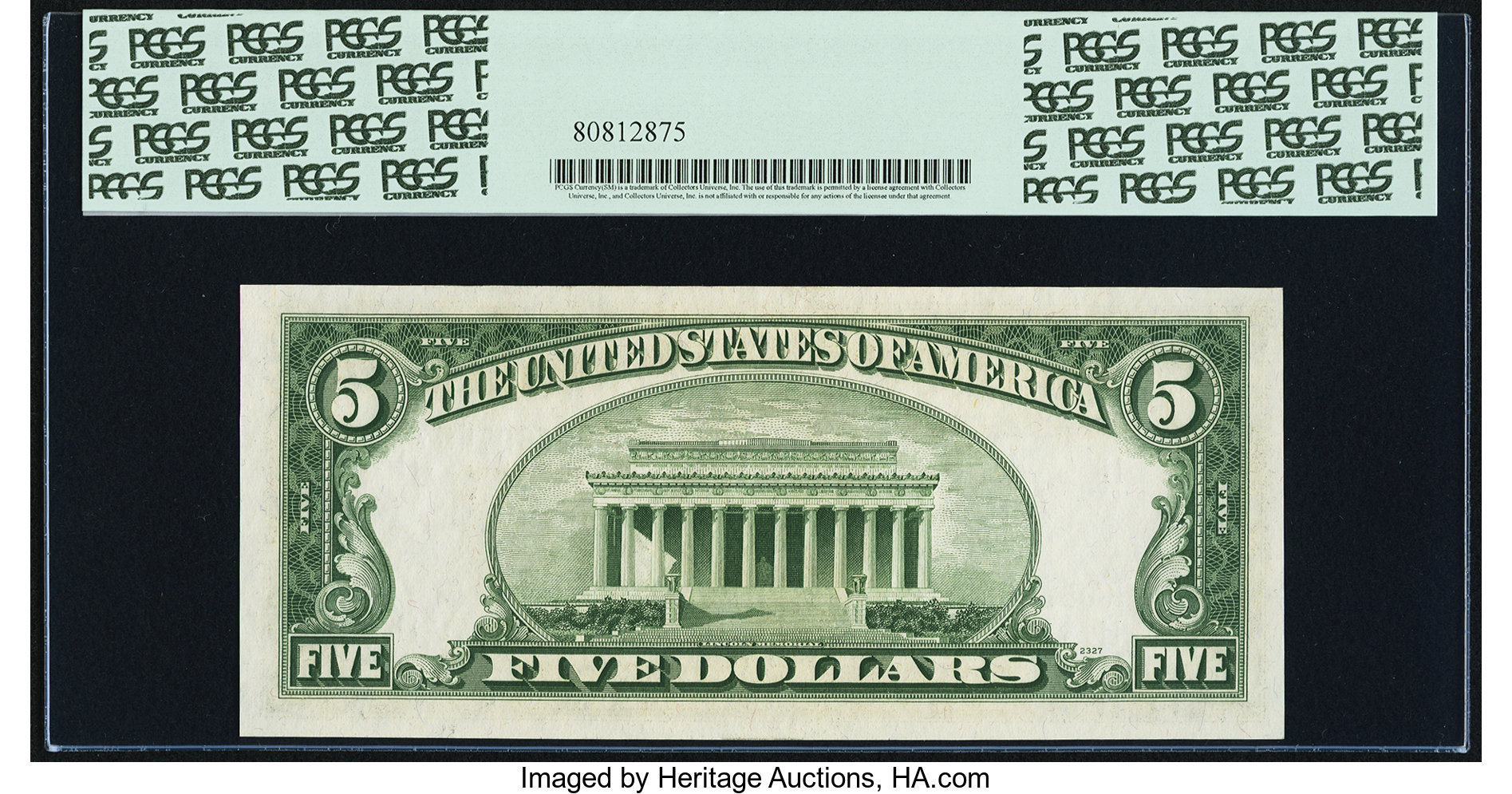 image for: Fr. 1965-K* $5 1950D Federal Reserve Star Note. PCGS Gem New 65PPQ....