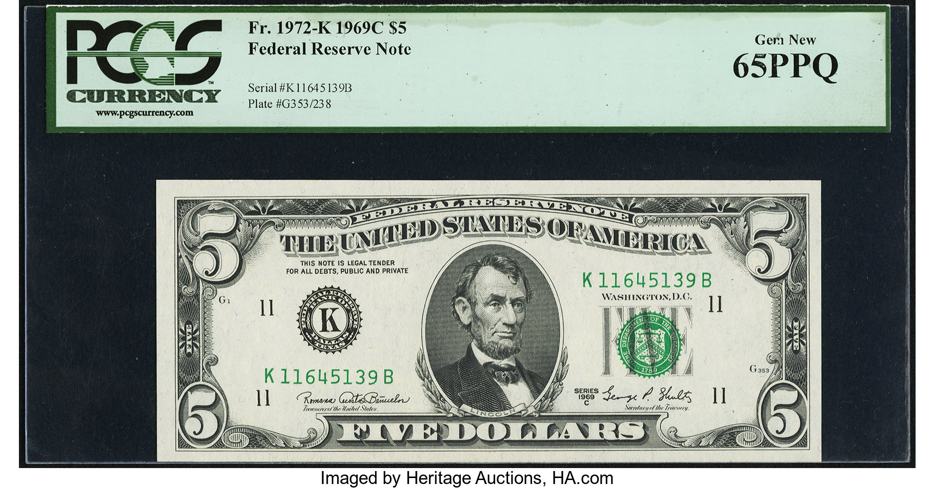 1969C $5 (Fr. 1972K)