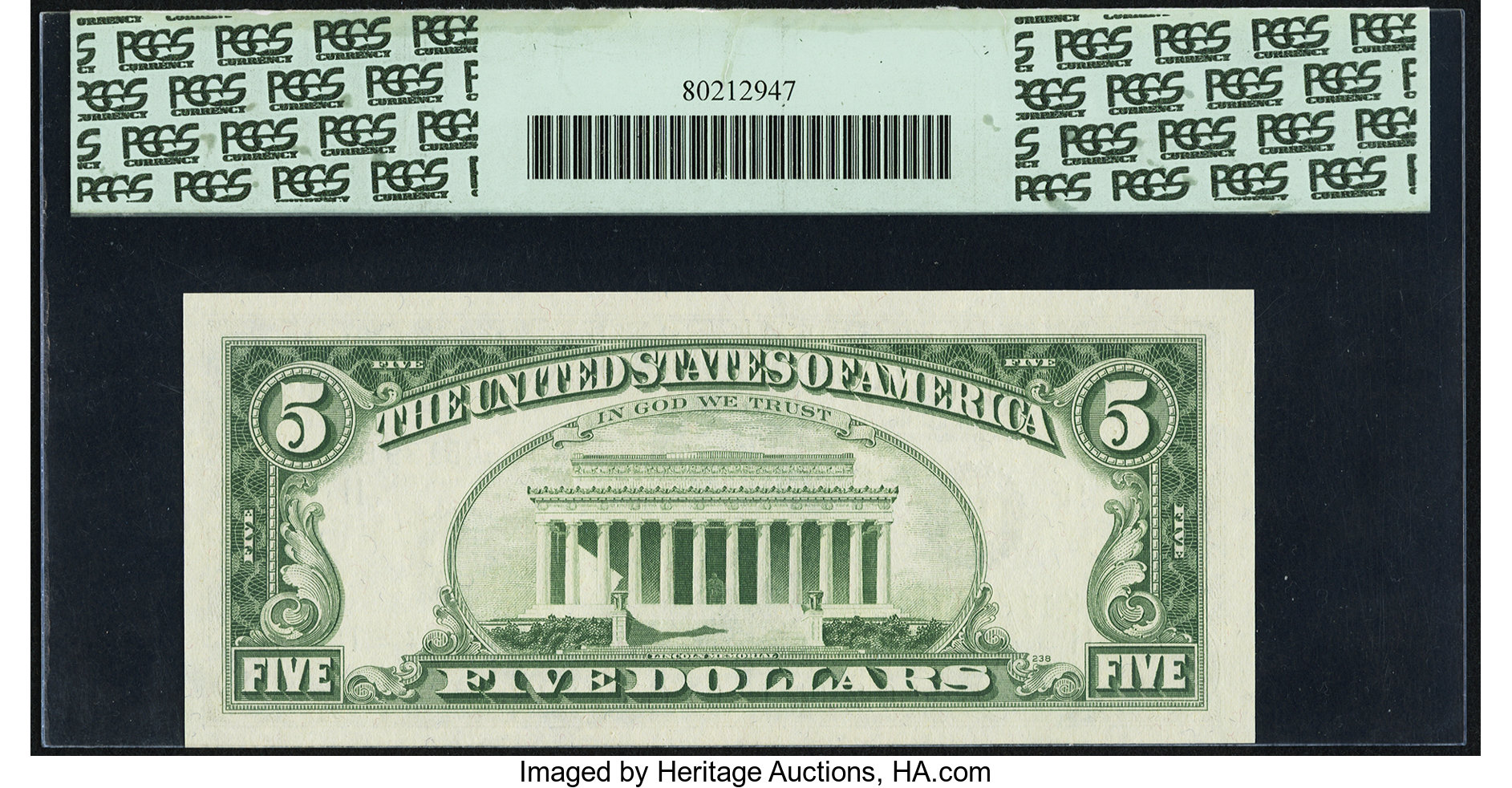 image for: Fr. 1972-K $5 1969C Federal Reserve Note. PCGS Gem New 65PPQ....