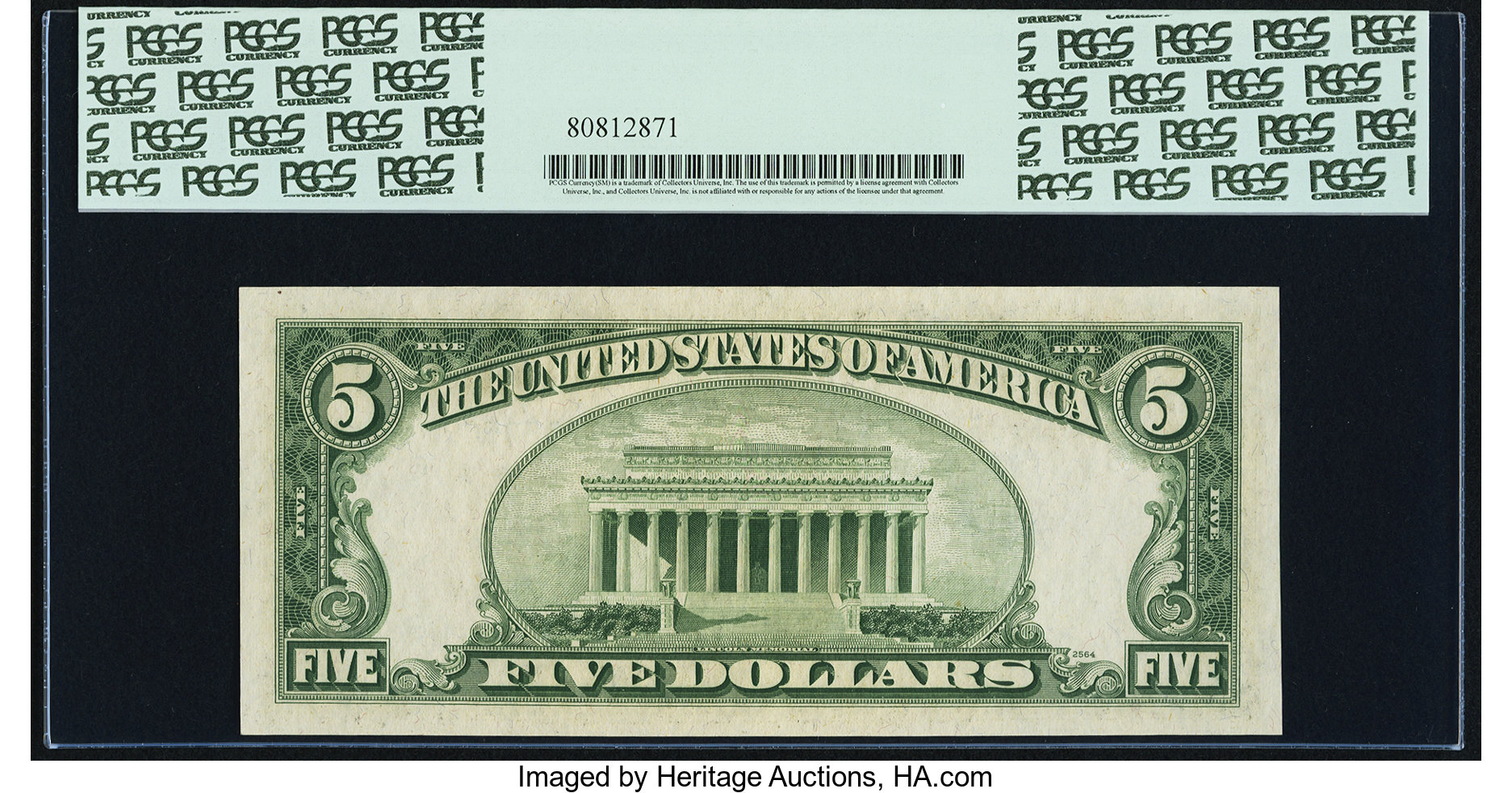 image for: Fr. 1965-F* $5 1950D Federal Reserve Star Note. PCGS Very Choice New 64....