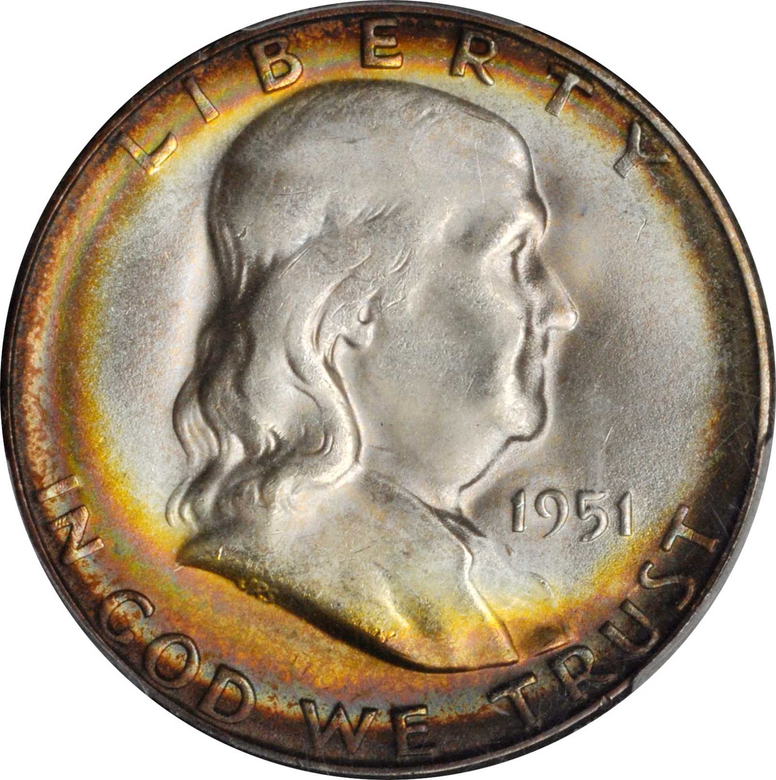 image for: 1951-S Franklin Half Dollar. MS-66 (PCGS).
