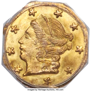 image for: 1868 25C Liberty Octagonal 25 Cents, BG-711, R.4, MS67 PCGS Secure....