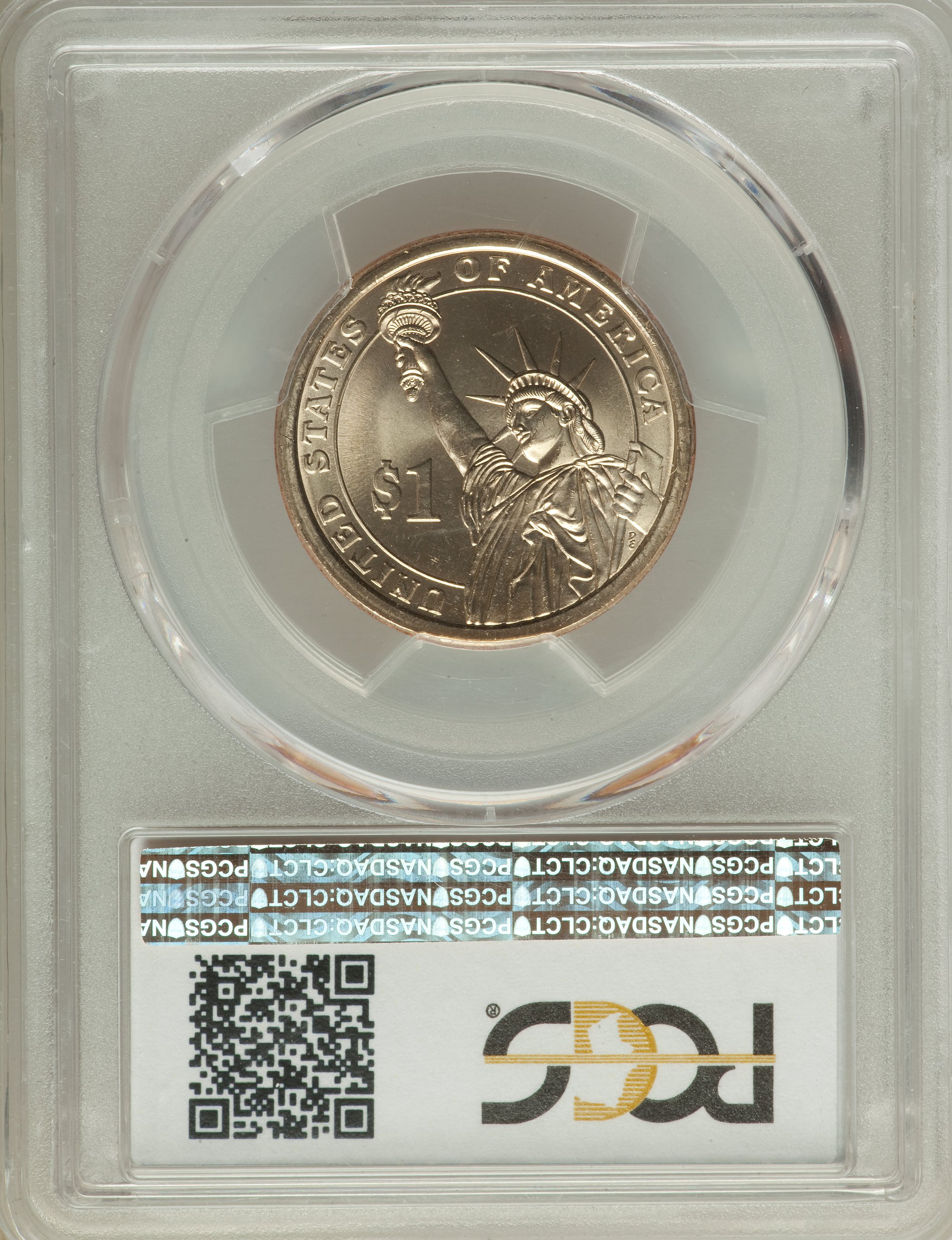 (2007) $1  George Washington, Missing Edge Lettering MS64 thumbnail 9