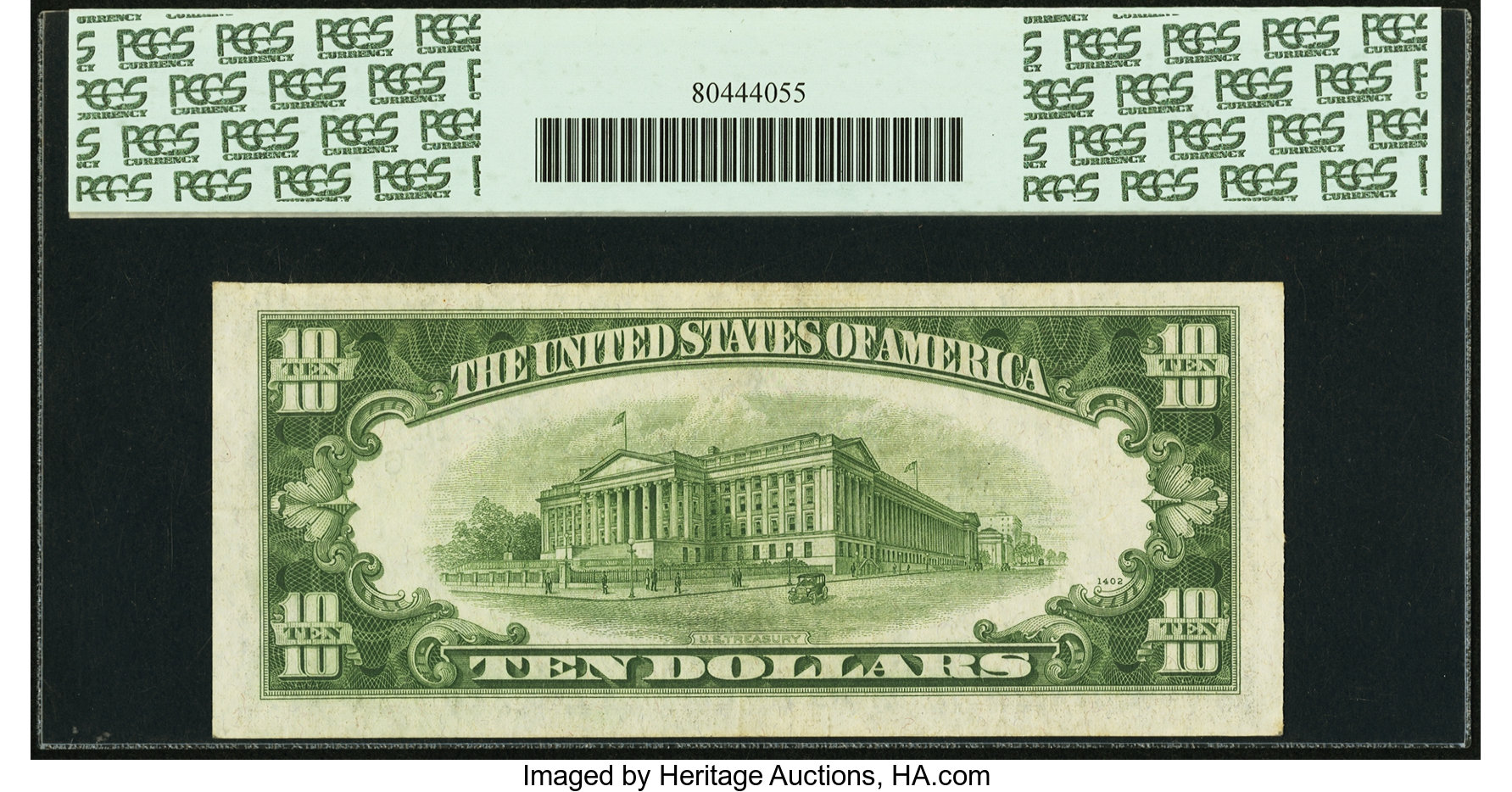 image for: Fr. 2010-F* $10 1950 Narrow Federal Reserve Star Note. PCGS Extremely Fine 45PPQ....