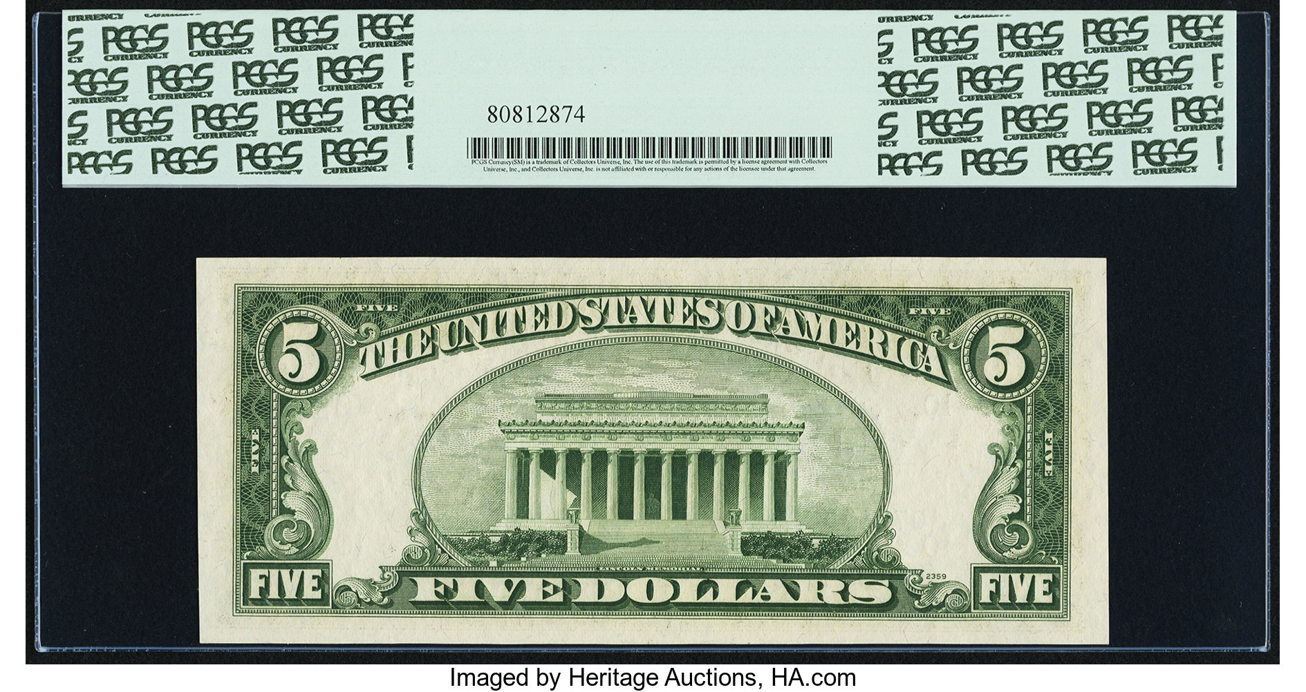 image for: Fr. 1965-J* $5 1950D Federal Reserve Star Note. PCGS Very Choice New 64PPQ....