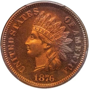 image for: 1C 1876 PCGS PR65 RD CAM