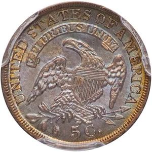 image for: H10C 1836 LARGE 5C. PCGS MS66 CAC