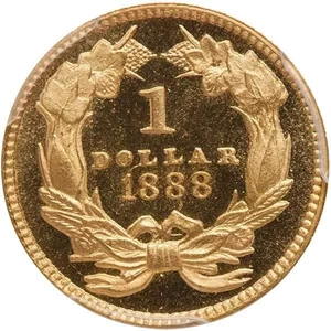 image for: G$1 1888 PCGS PR67 CAM CAC