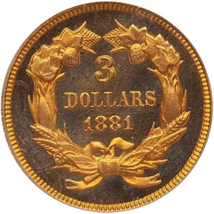 image for: $3 1881 PCGS PR66 CAM CAC