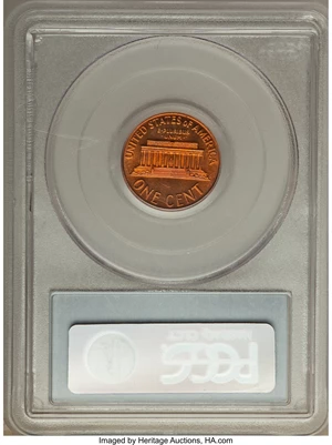 image for: 1965 1C SMS SP66 Red Cameo PCGS. PCGS Population: (16/2). NGC Census: (25/9)....
