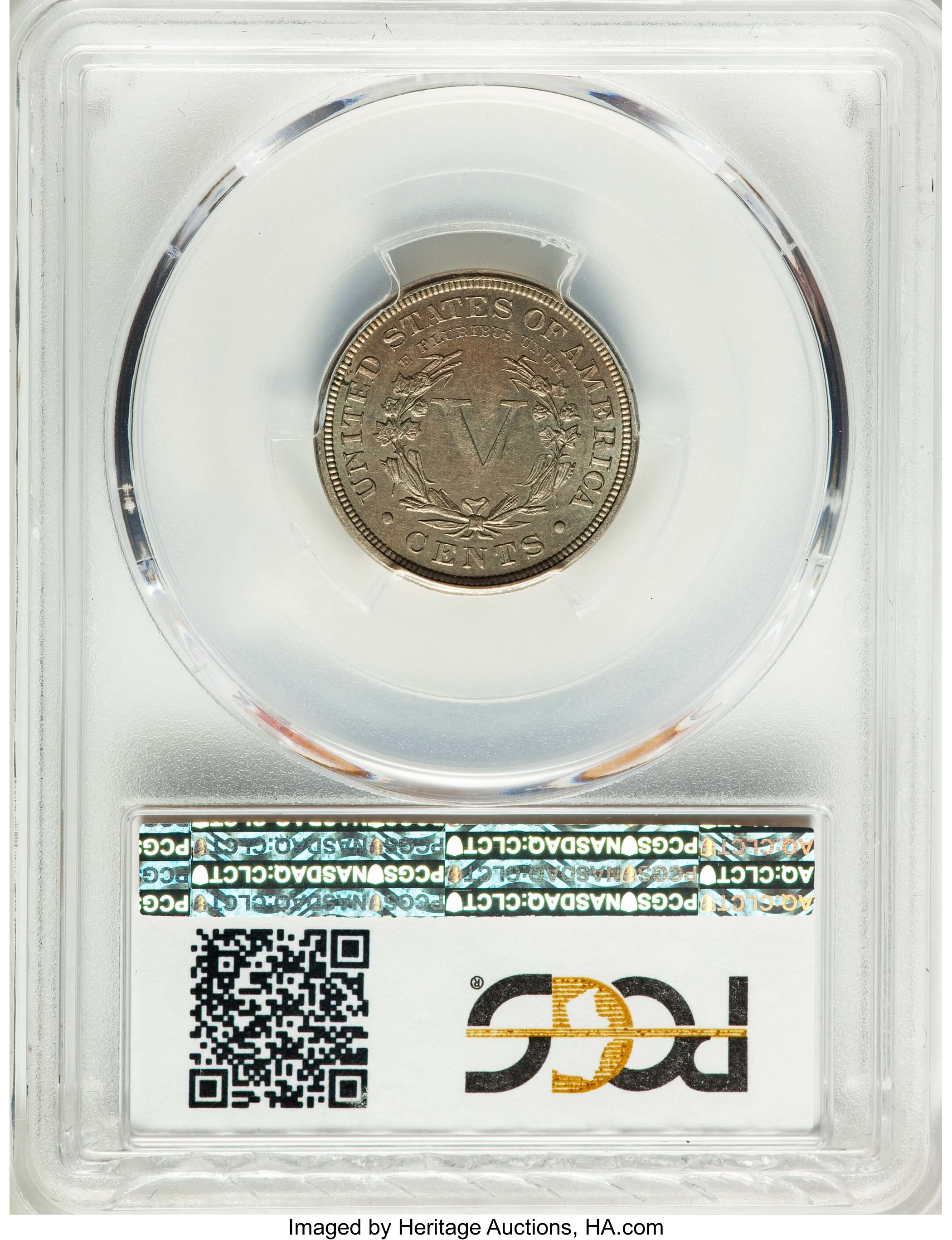 1884 5c AU53 thumbnail 5