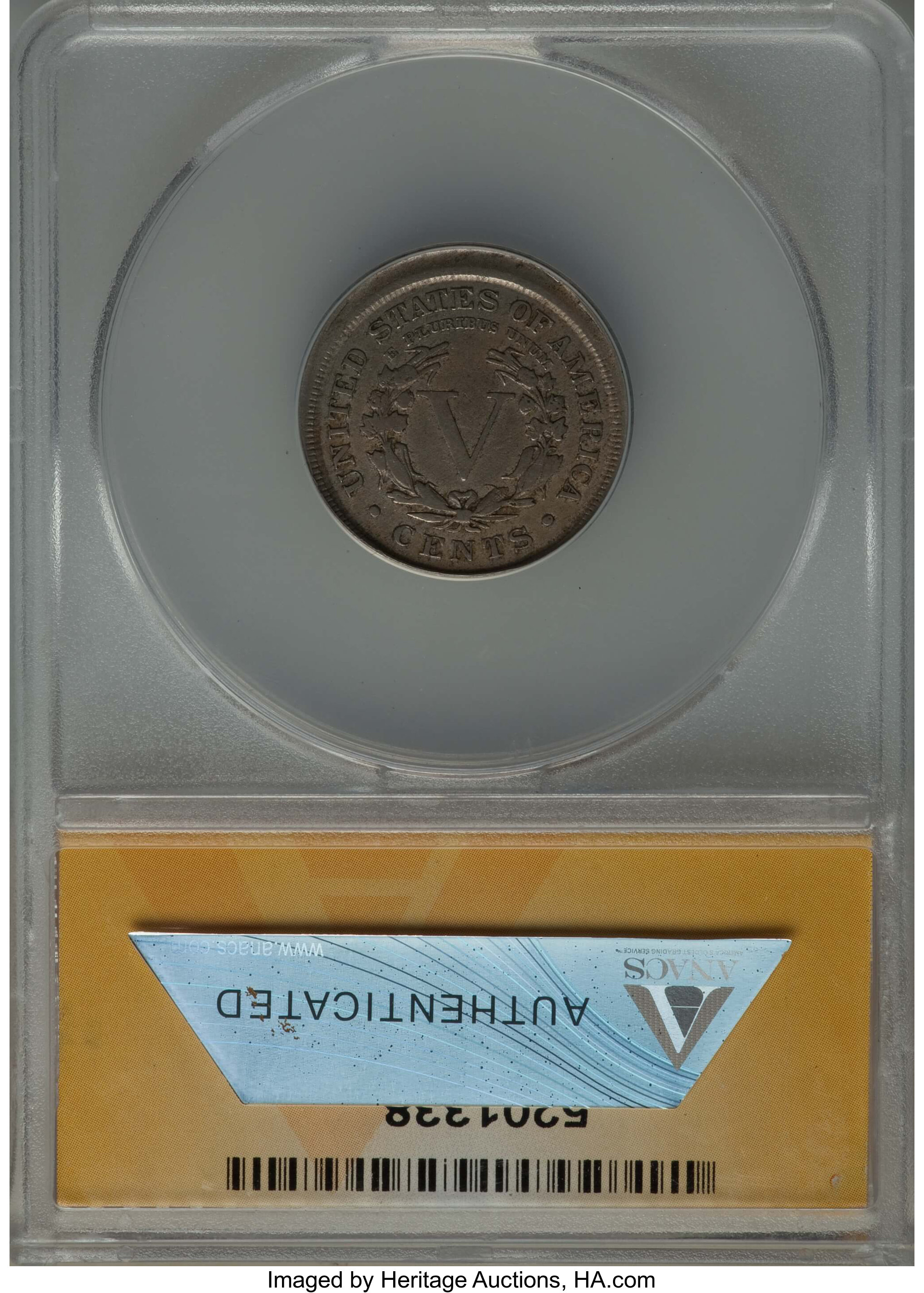 1907 5c VG8 thumbnail 2