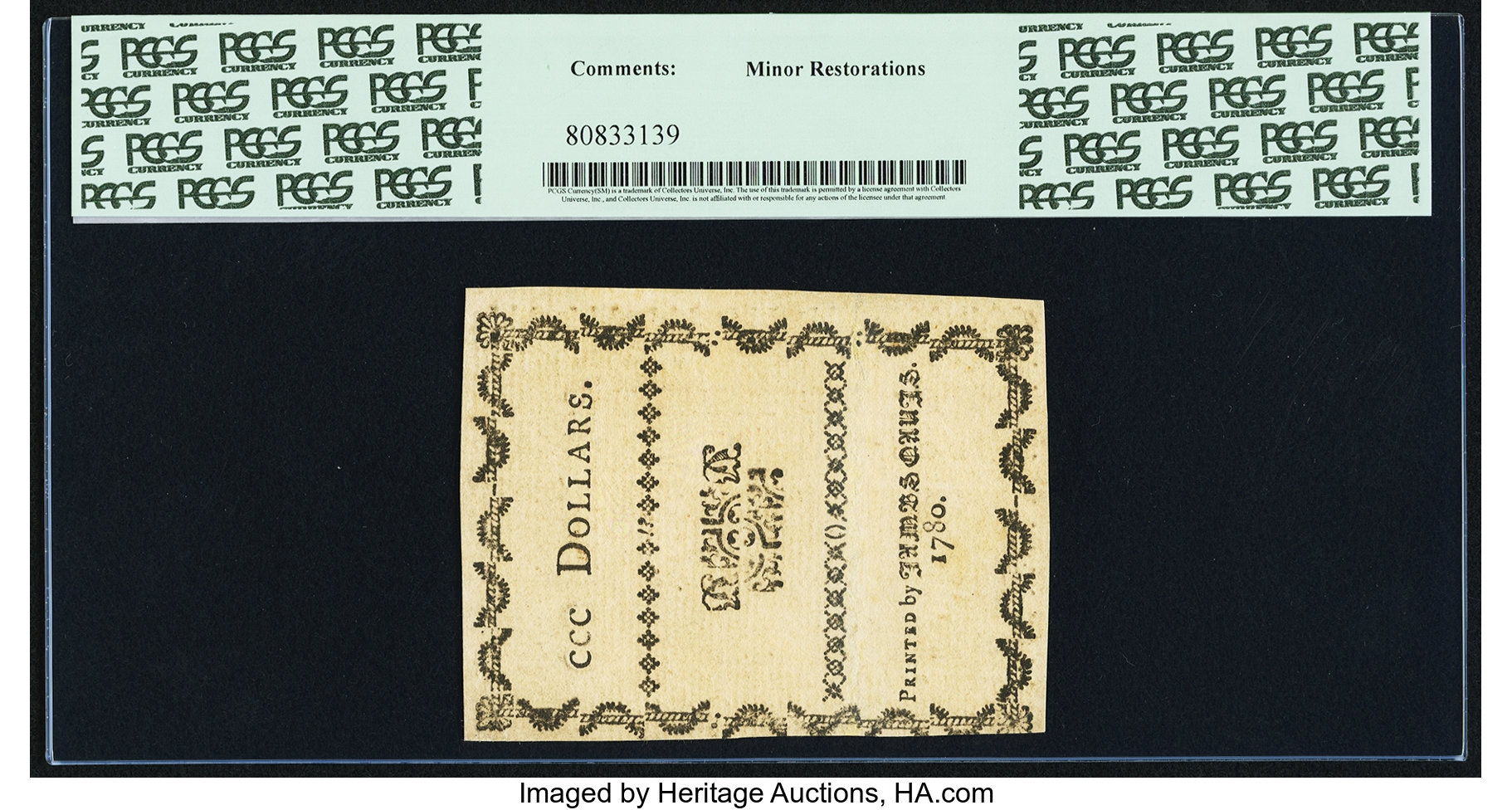 image for: North Carolina May 10, 1780 $300 Aut Numquam Tentes Aut Perfice PCGS About New 50....