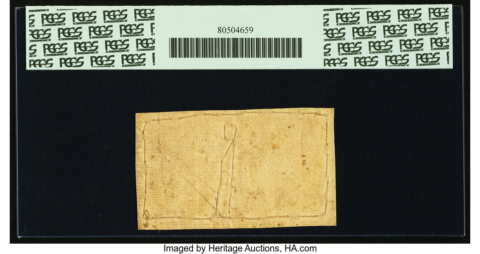 image for: New York April 2, 1759 £5 PCGS Apparent Very Fine 20....