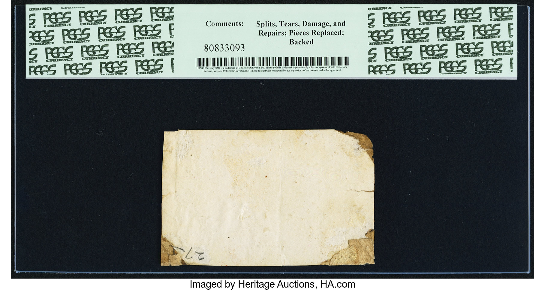 image for: North Carolina April 23, 1761 3s PCGS Very Good 10....