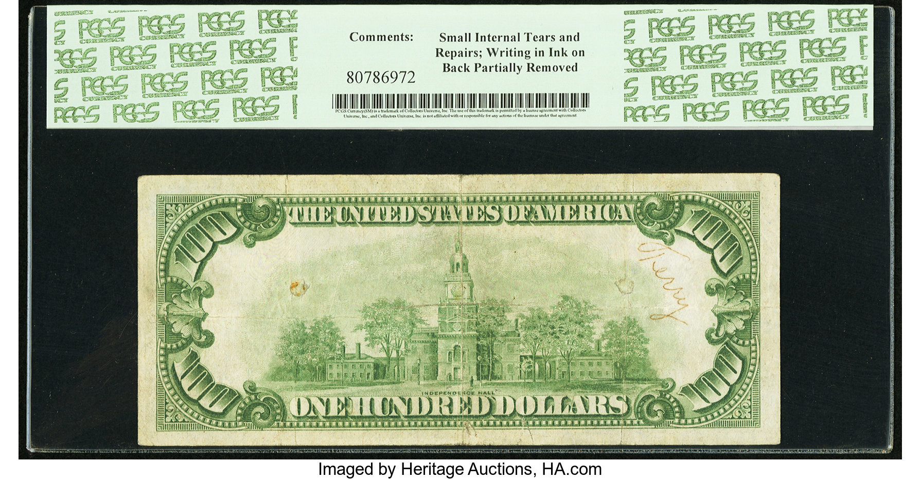 image for: Fr. 2150-C* $100 1928 Federal Reserve Note. PCGS Very Fine 20....