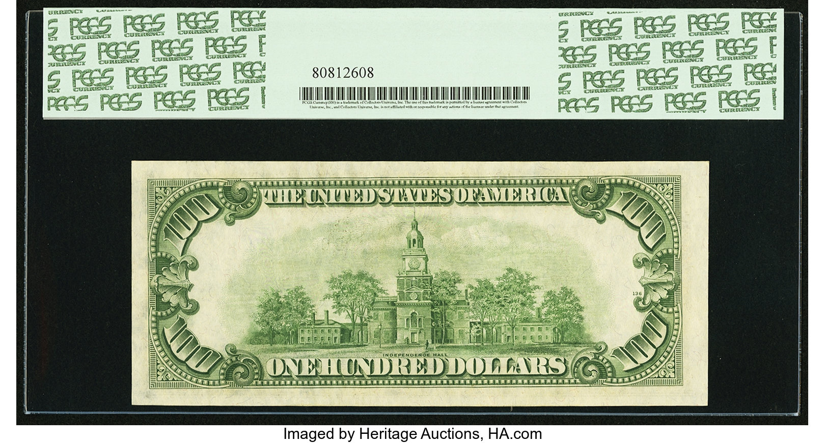 image for: Fr. 2158-B* $100 1950A Federal Reserve Note. PCGS Very Choice New 64....
