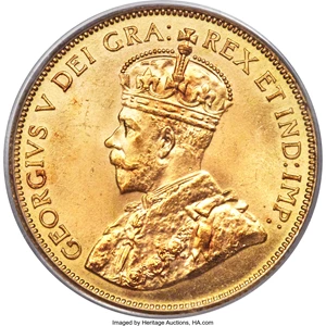 image for: George V gold 10 Dollars 1912 MS66 PCGS