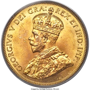 image for: George V gold 10 Dollars 1913 MS64 PCGS