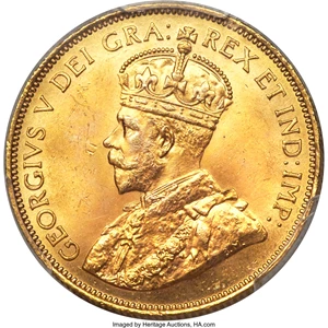 image for: George V gold 10 Dollars 1913 MS65 PCGS