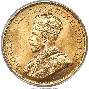 image for: George V gold 10 Dollars 1912 MS65 PCGS