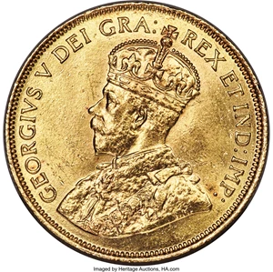 image for: George V gold 10 Dollars 1912 UNC Details (Cleaned) PCGS