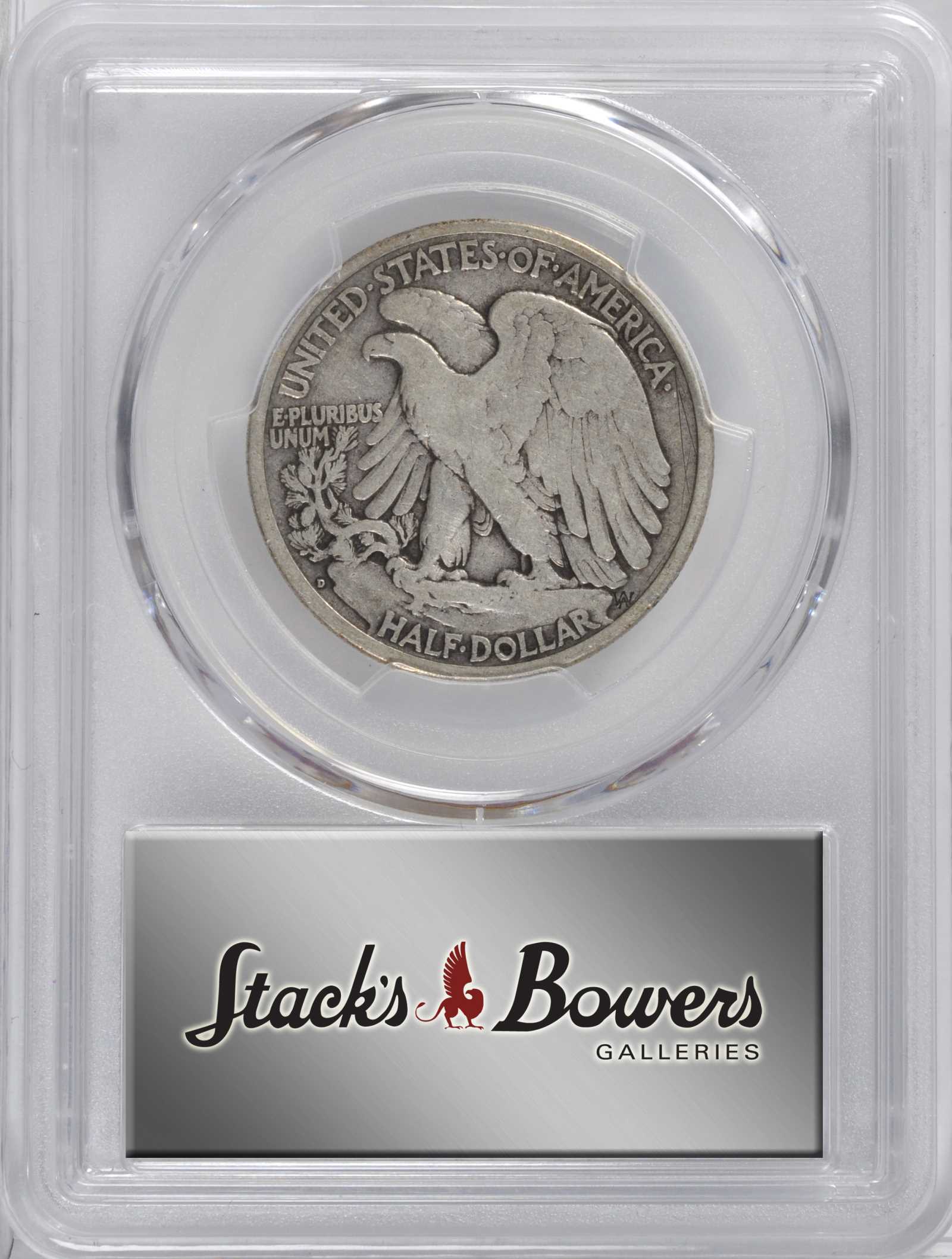 1917-D 50c Mintmark Reverse VG10 thumbnail 3