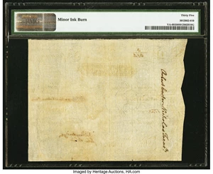 image for: Virginia March 4, 1773 £3 PMG Choice Very Fine 35....