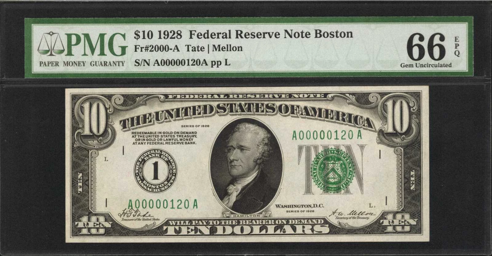 $10 US Federal Reserve Small Notes for sale