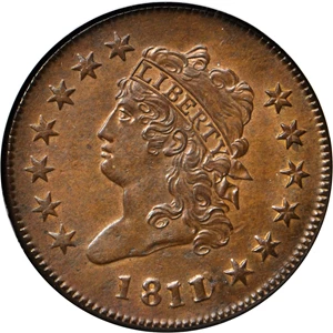 image for: 1811/0 Classic Head Cent. S-286. Rarity-3. MS-63 BN (NGC). CAC.