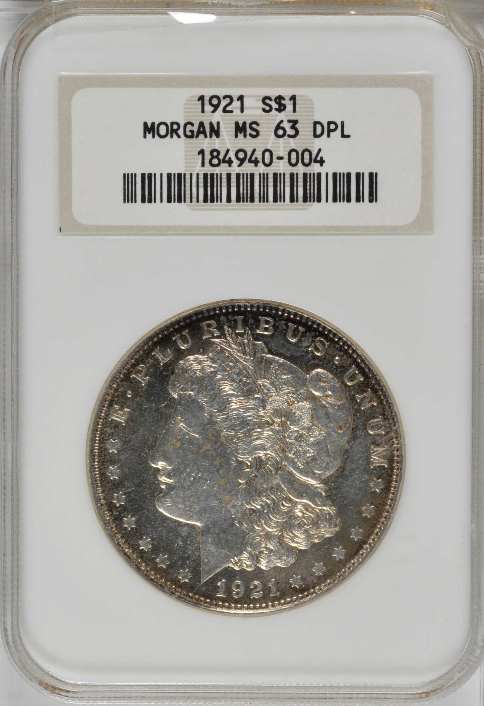 1921 $1  Morgan MS DMPL MS63 DMPL CAC thumbnail 22