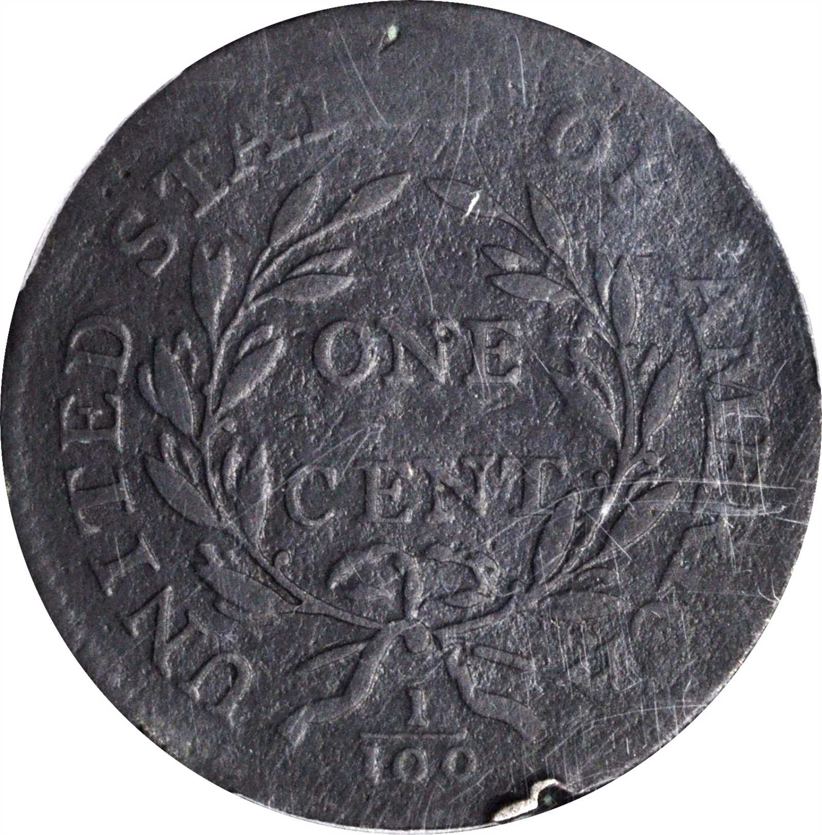 image for: 1796 Draped Bust Cent. S-92. Rarity-3+. Reverse of 1795. VG-8 (PCGS).
