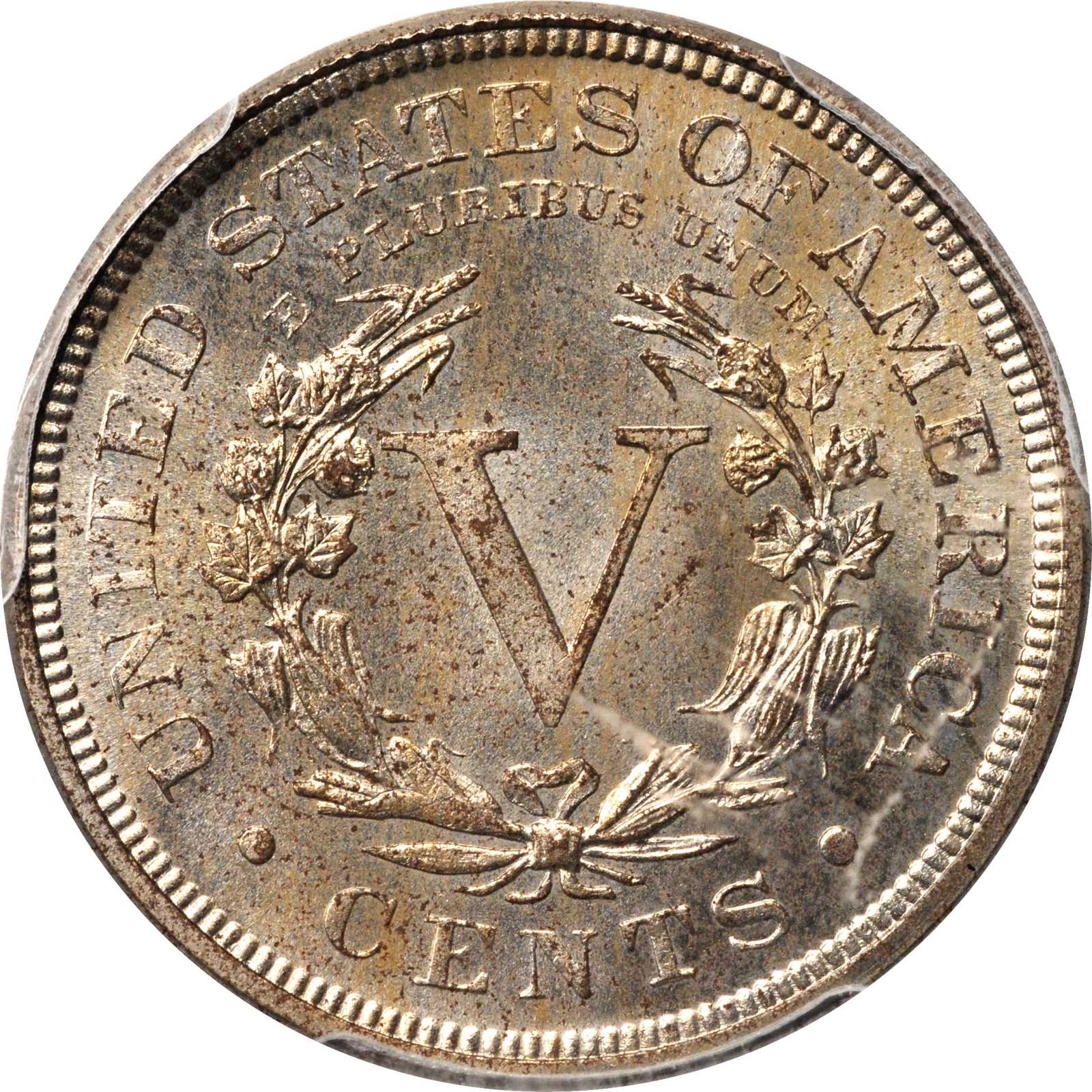 1889 5c AU53 CAC thumbnail 7