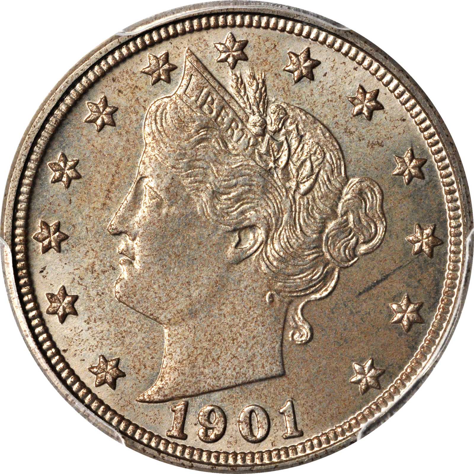 1901 Liberty Head Nickel. Proof-62 (PCGS).