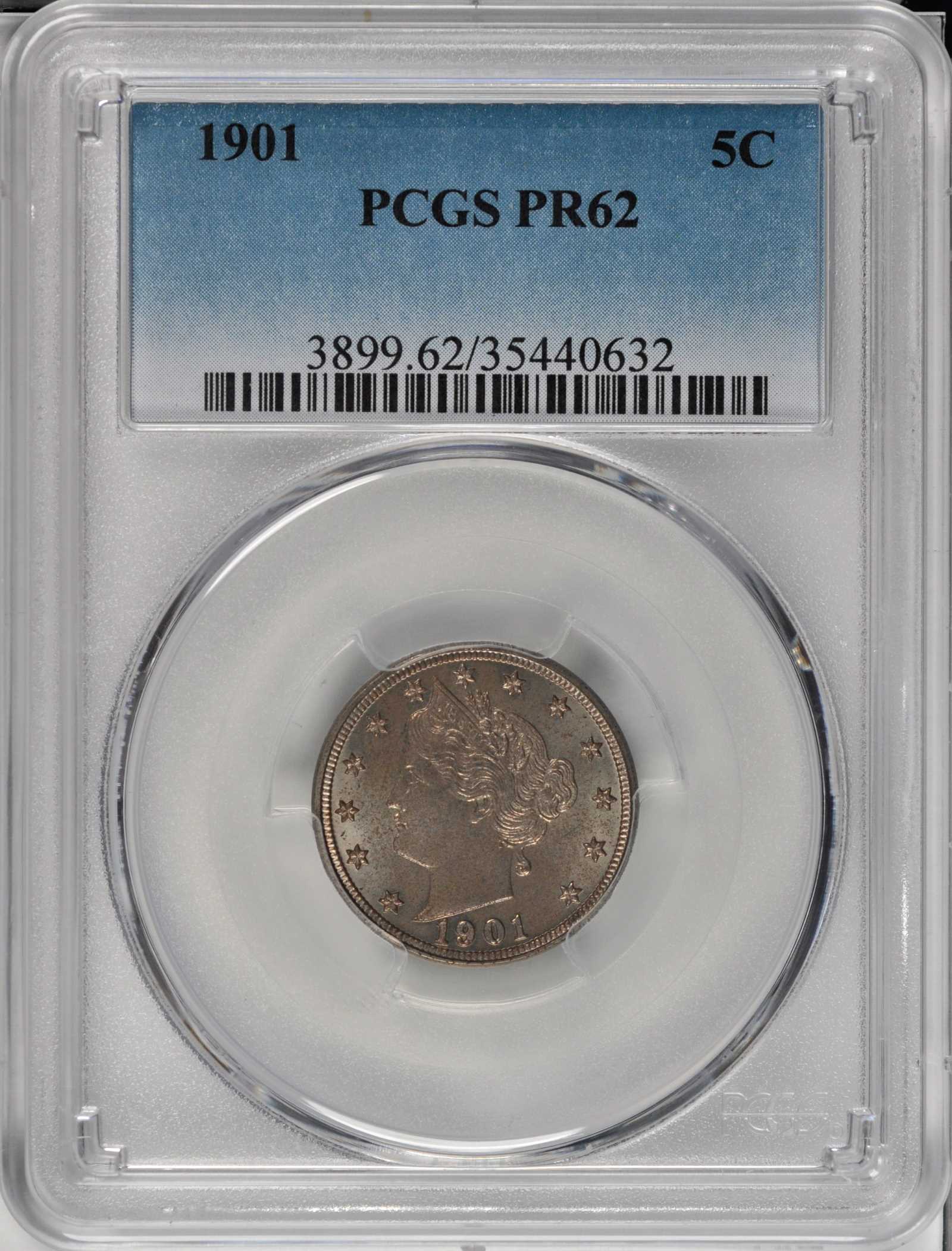 1901 5c PR62 thumbnail 4