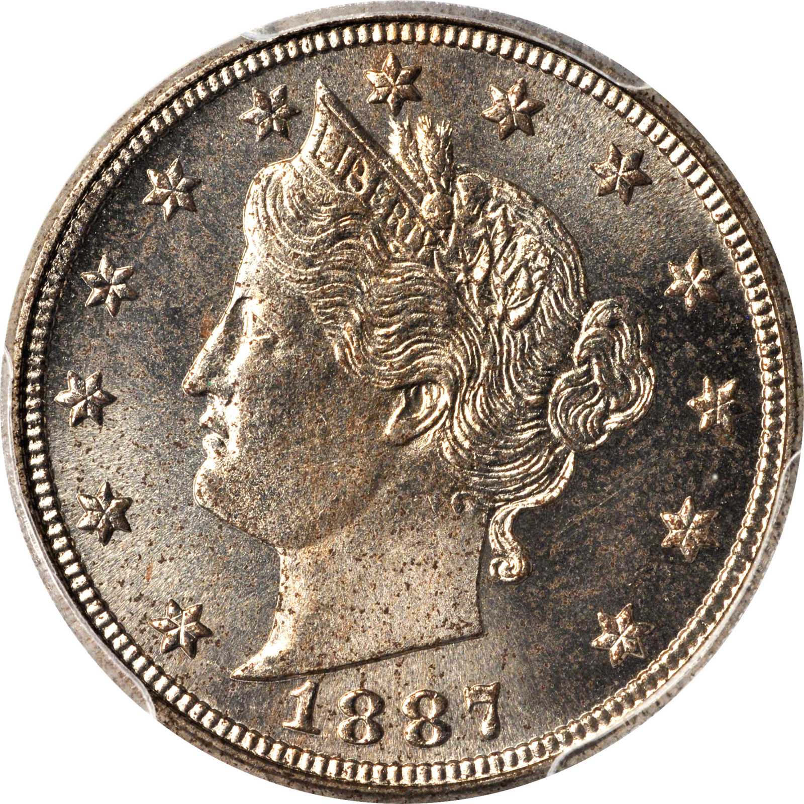 1887 Liberty Head Nickel. Proof-62 (PCGS).