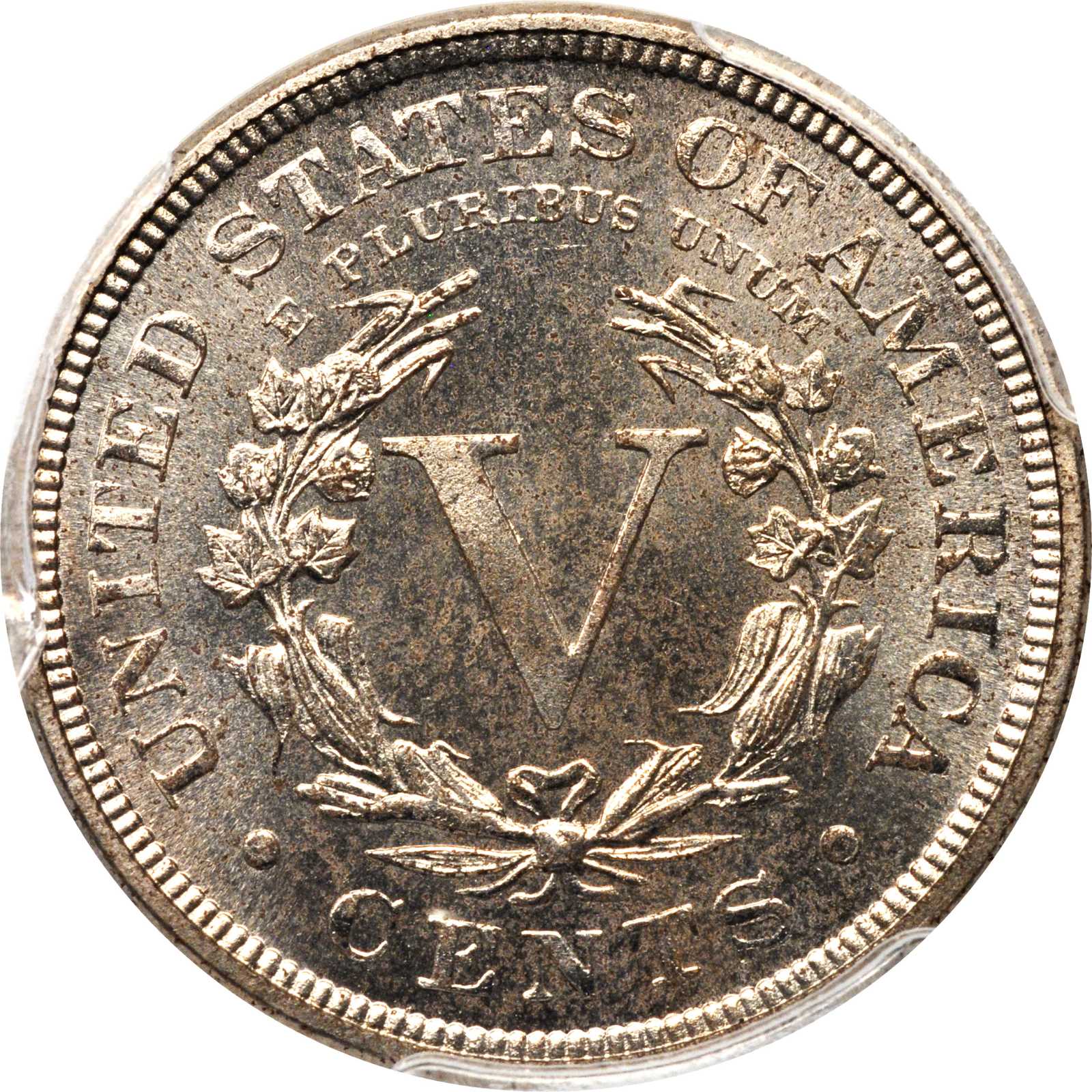 1887 5c AU53 CAC thumbnail 4