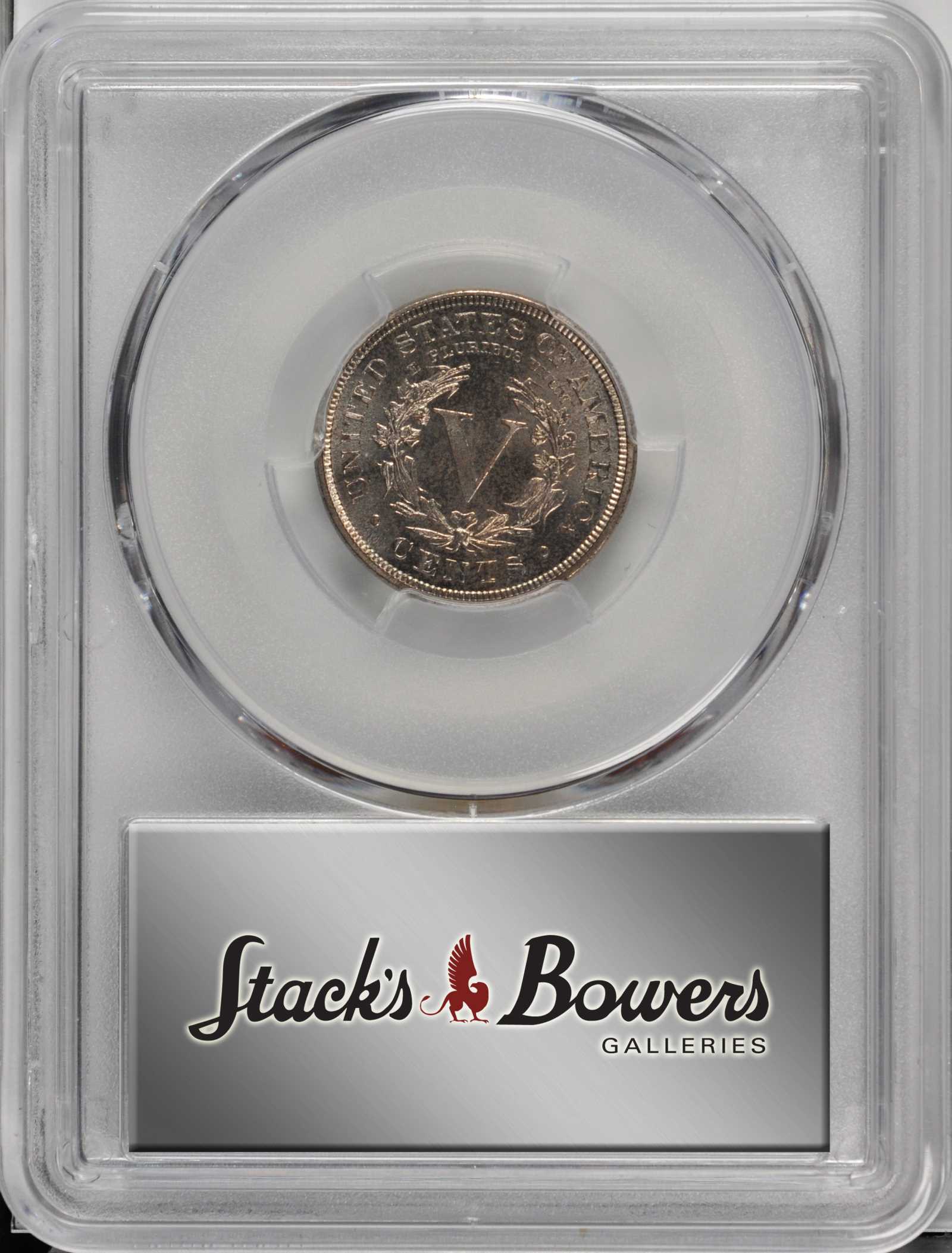 1887 5c AU53 CAC thumbnail 5
