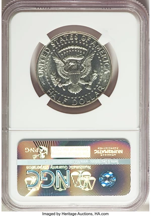 image for: 1965 50C SMS MS68 Cameo NGC. NGC Census: (46/1). PCGS Population: (7/0). ...