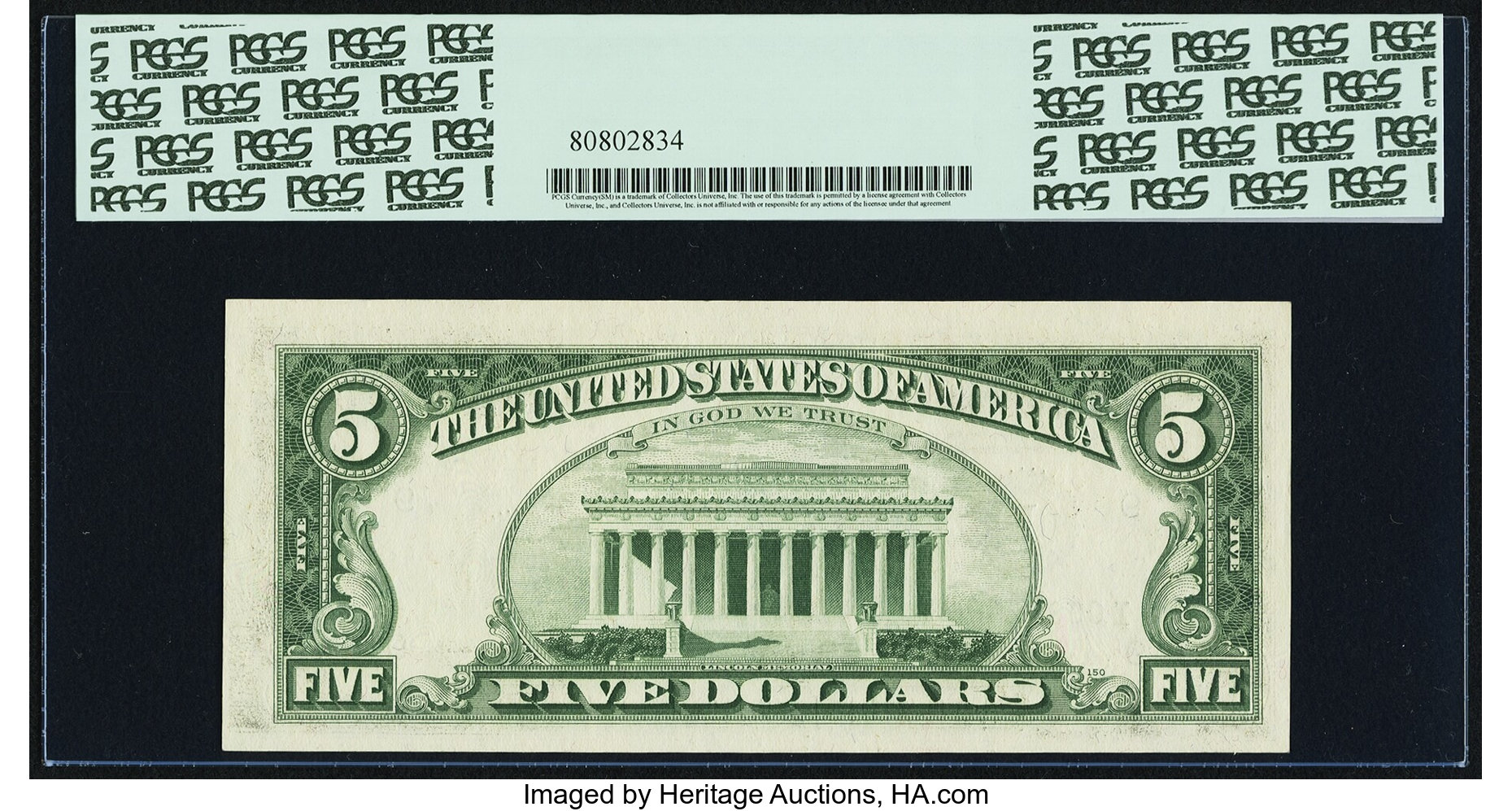 image for: Fr. 1970-I* $5 1969A Federal Reserve Star Note. PCGS Choice New 63PPQ....