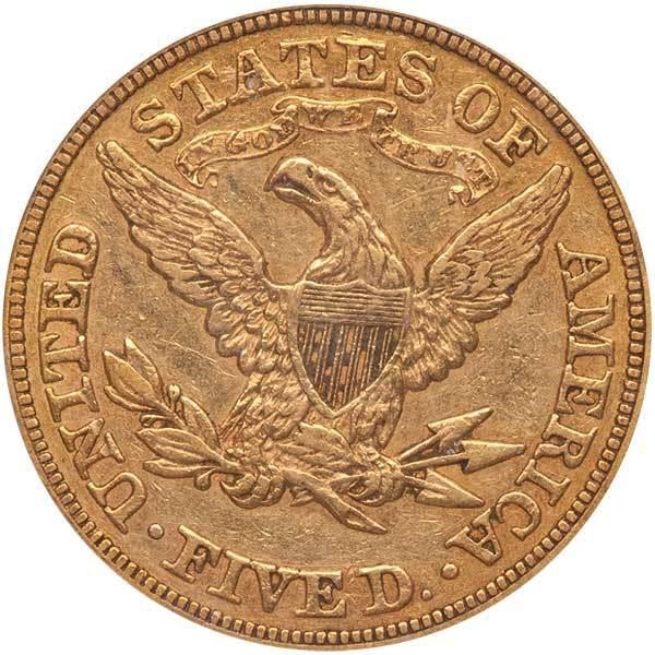 image for: $5 1867 PCGS XF45