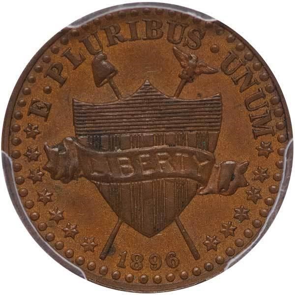 image for: 1C 1896 J-1768. PCGS PR63 BN CAC