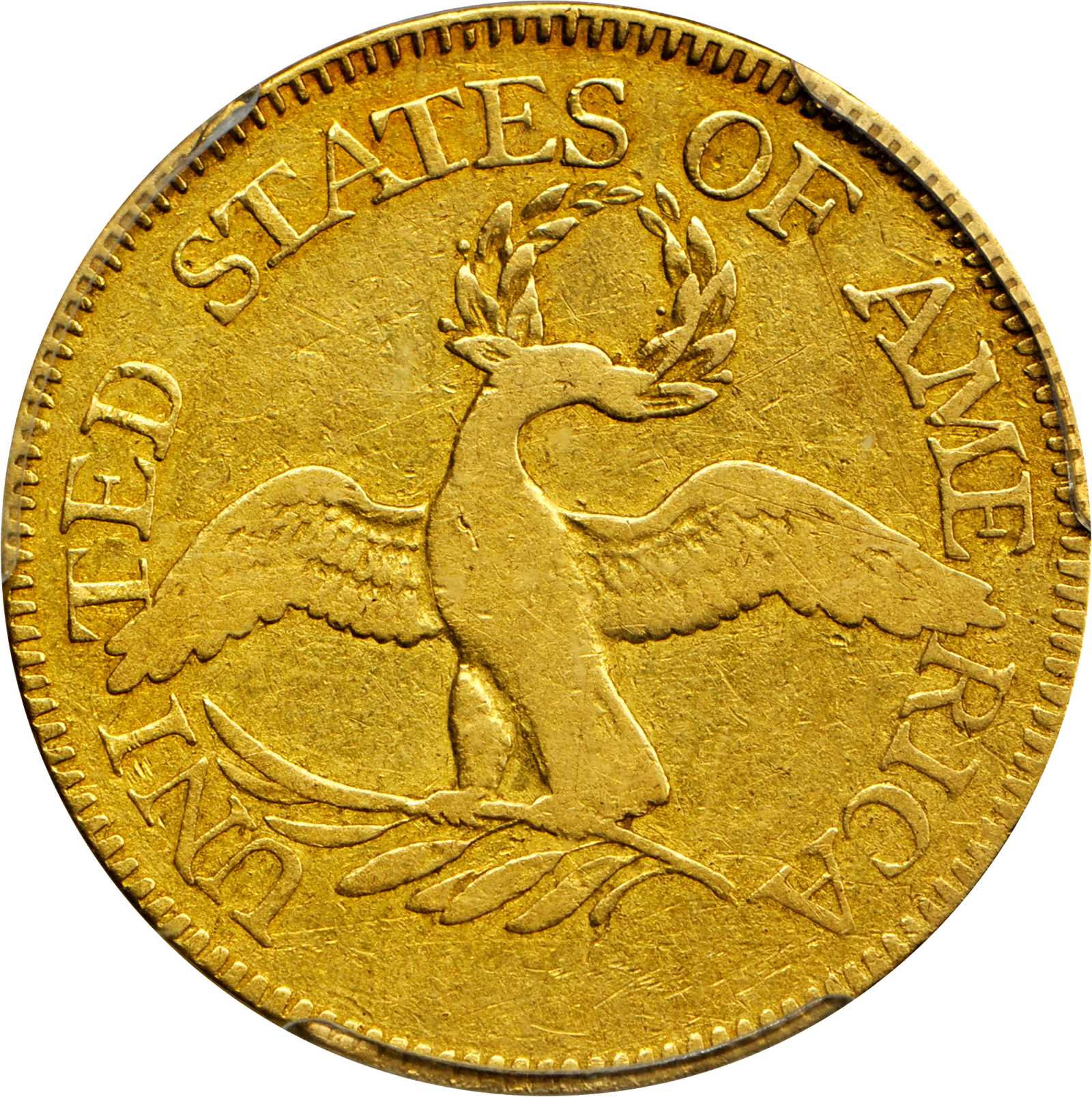 image for: 1796/5 Capped Bust Right Half Eagle. BD-1, the only known dies. Rarity-4+. VG-10 (PCGS).