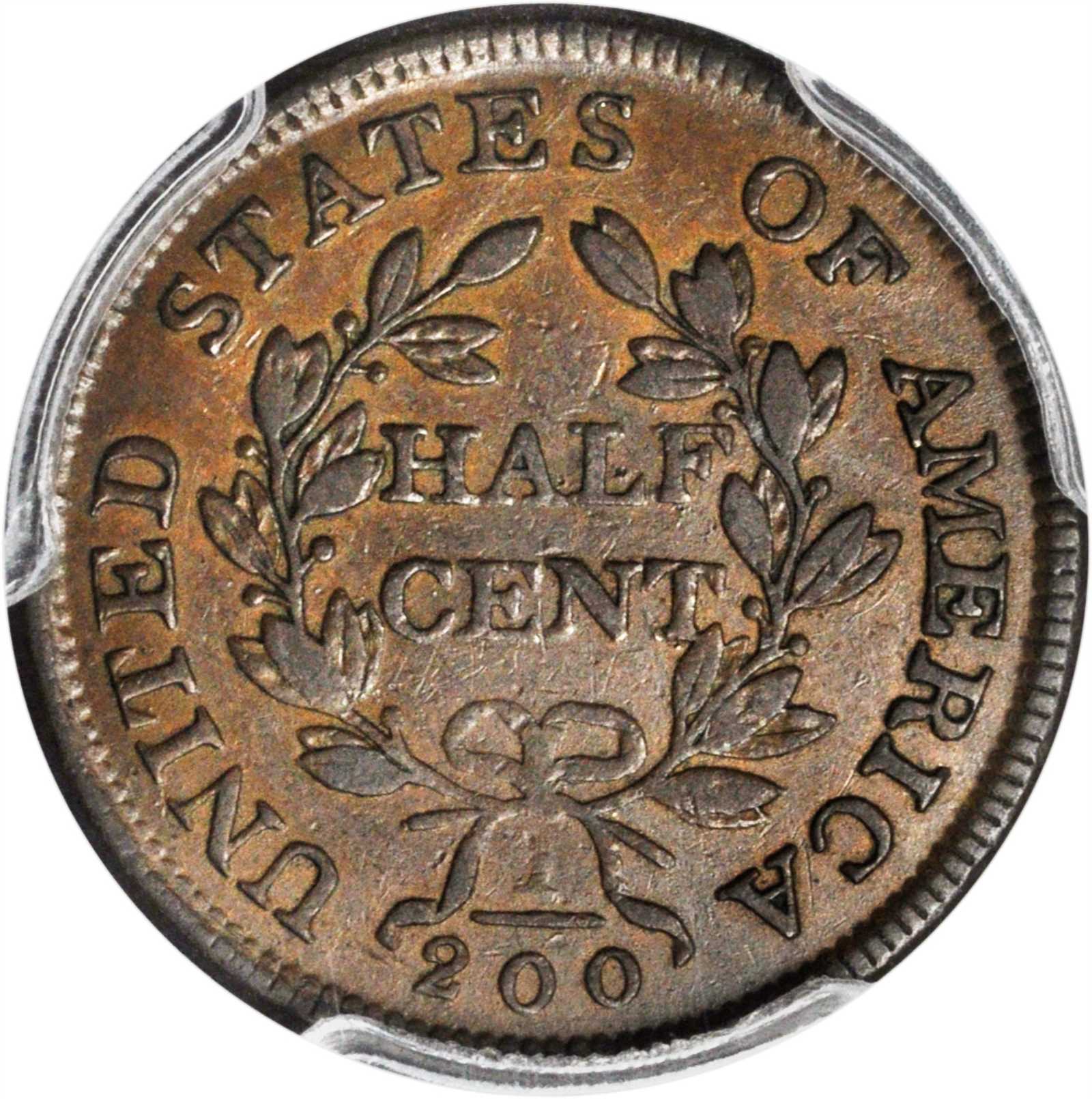 1804 1/2c Plain 4, Stems, C-11 MS BN AG3 BN CAC thumbnail 25