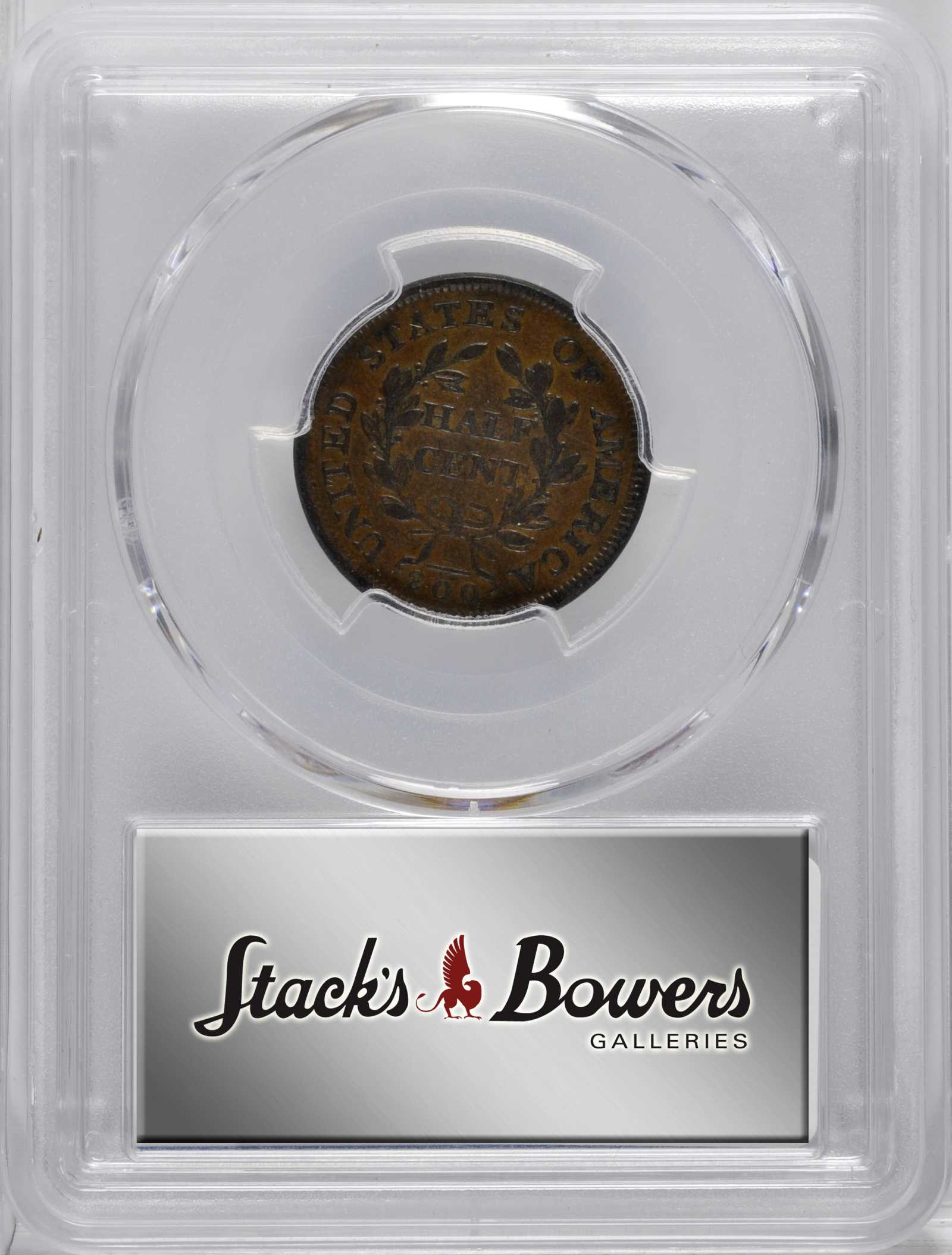 1804 1/2c Plain 4, Stems, C-11 MS BN AG3 BN CAC thumbnail 26