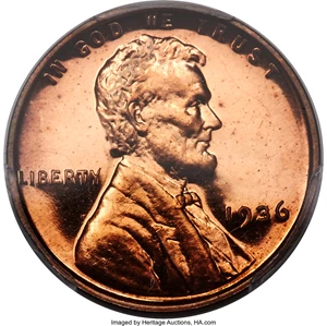 image for: 1936 1C Type Two -- Brilliant Finish PR66 Red Cameo PCGS....