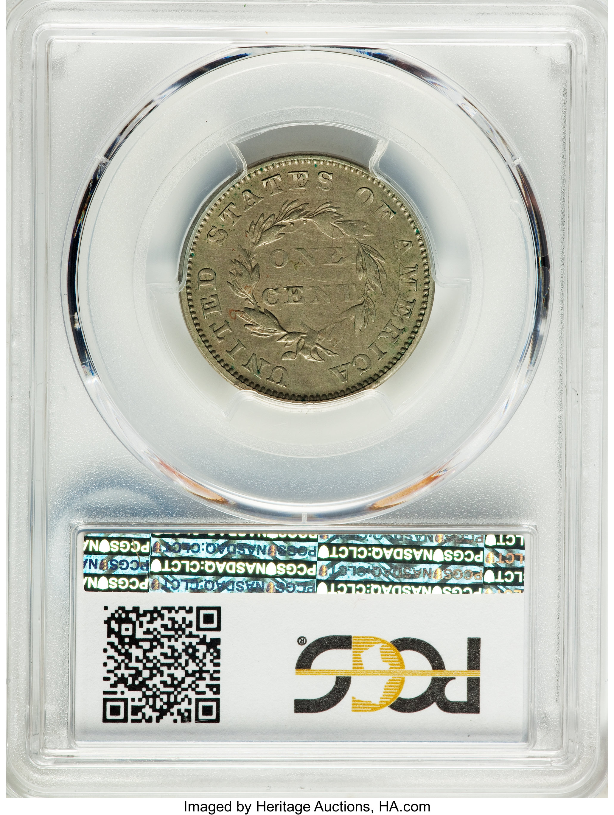 image for: 1855 E1C Flying Eagle Cent, Judd-171, Pollock-196, Low R.7 PR58 PCGS Secure....