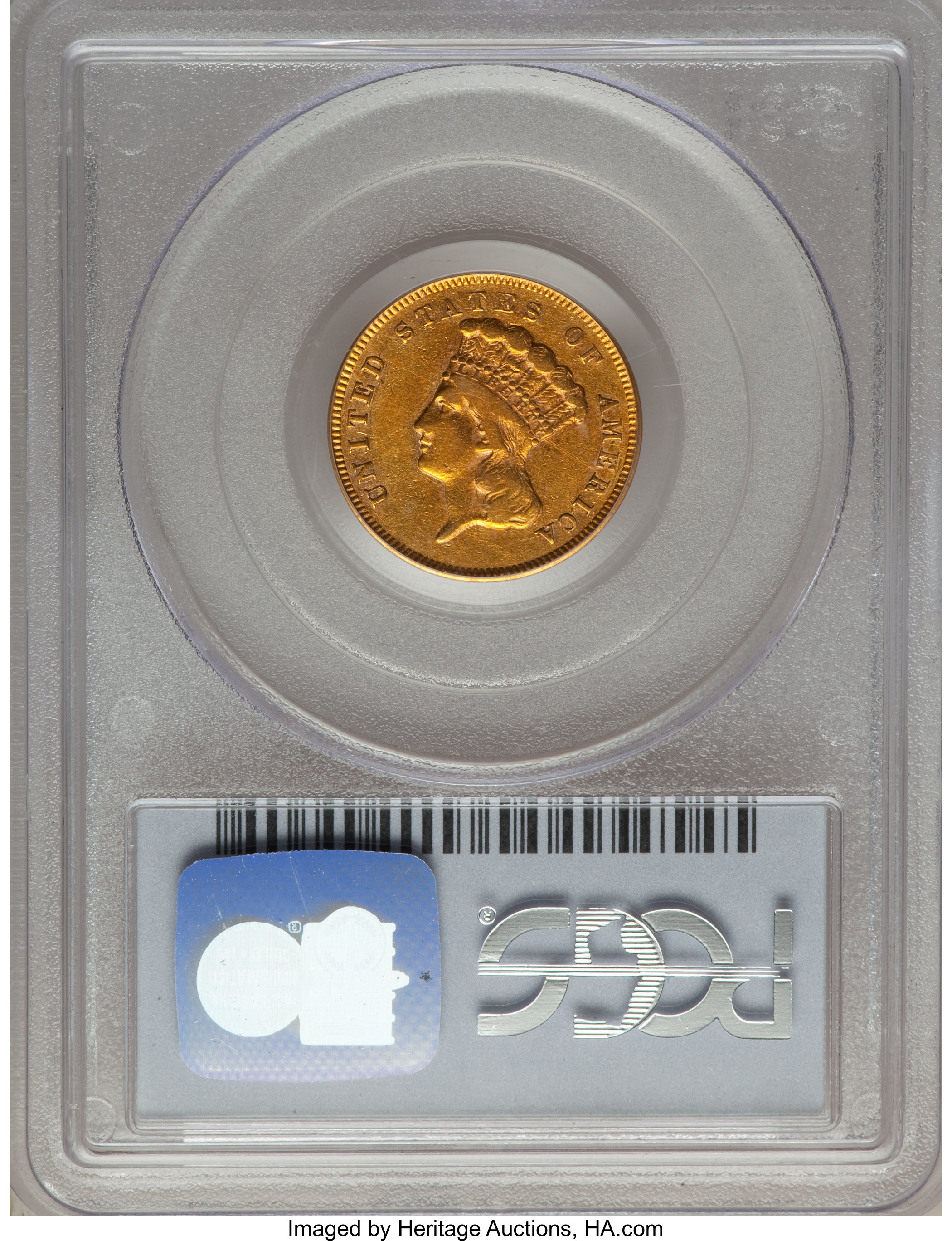 1857-S $3 VF35 thumbnail 4